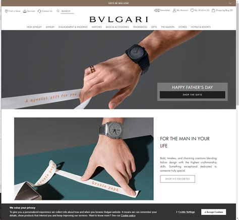 bulgari italy website